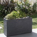 Lot de 2 Muret Volcania Gris anthracite 13732 - contenance 116 L .jpeg EDA PLASTIQUES