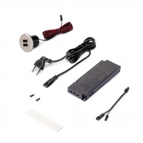 Connecteur à encastrer - 2 ports USB EMUCA