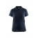 Polo de travail femme en coton 3390 - bleu marine foncé et noir