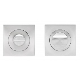 Rosace 3 pièces carrée en inox satiné - série EZ1340 - condamnation KARCHER DESIGN