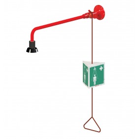 Douche de sécurité - alimentation murale apparente - 1 tête fixe PRESTO