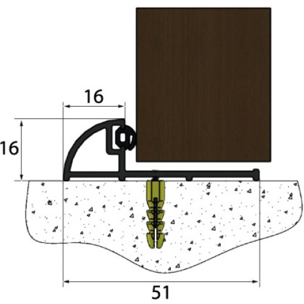 Seuil Aluminium Pour Porte D entr e Joint Pr mont 4 M BILCOCQ 