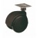 Roulette de meuble Twiny avec chape en plastique noir