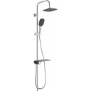 Ensemble de douche avec tablette - design carré - Aquastar SCHÜTTE