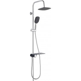 Colonne de douche avec tablette et pommeau carré - Aquastar SCHÜTTE