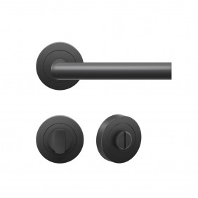 Poignées sur rosaces condamnation - inox noir Cosmos - Rhodes ER28 KARCHER DESIGN