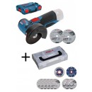 Meuleuse d'angle sans-fil GWS 12V-76 Solo + 9 disques 76mm BOSCH