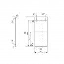 Schéma Structure pour étagère - montants acier laqué noir - 830 mm - Lader - Bricozor.jpeg EMUCA