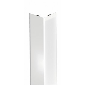 Cornière adhésive de protection d'angle - acier revêtu PVC blanc DINAC