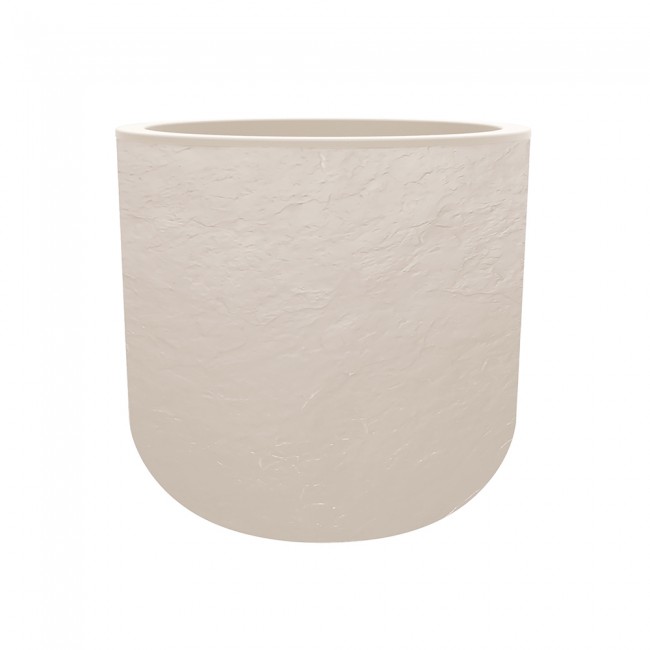 Pot rond Volcania'Up - beige calcaire - diamètre 38,5 cm - 32,5 litres - 13723.jpg EDA PLASTIQUES