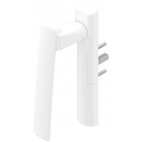 Poignée Sarena extérieure déportée pour porte coulissante DS8524 - blanc brillant 9010 - main droite LA CROISÉE DS