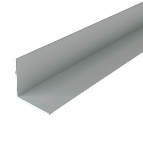 Cornière égale en aluminium finition anodisé argent - longueur 4 m Atrius