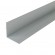 Cornière égale en aluminium finition anodisé argent - longueur 4 m