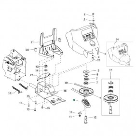 Pièces détachées pour barre de coupe Minieffe 502 - éclaté n°3 EUROSYSTEMS