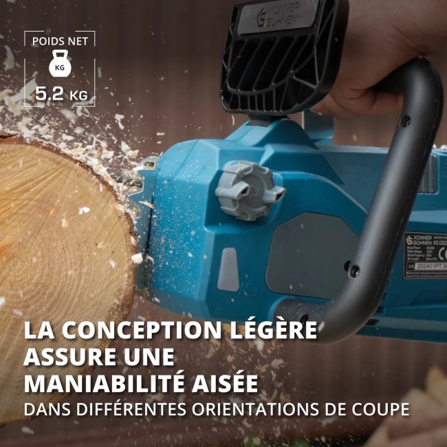 Tronçonneuse électrique 2200W - 40 cm - KS CS2200-16 - Bricozor 9.jpeg KONNER & SOHNEN