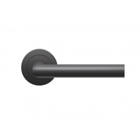 Poignées de porte sur rosaces rondes - noir Cosmos - ER 28 Rhodes KARCHER DESIGN
