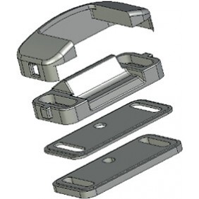Gâche Isy pour profil aluminium pour recouvrement de 0 à 13 mm JPM