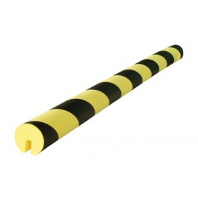 Protection d'arêtes en mousse - coloris jaune/noir - 73 cm x Ø 40 mm VISO