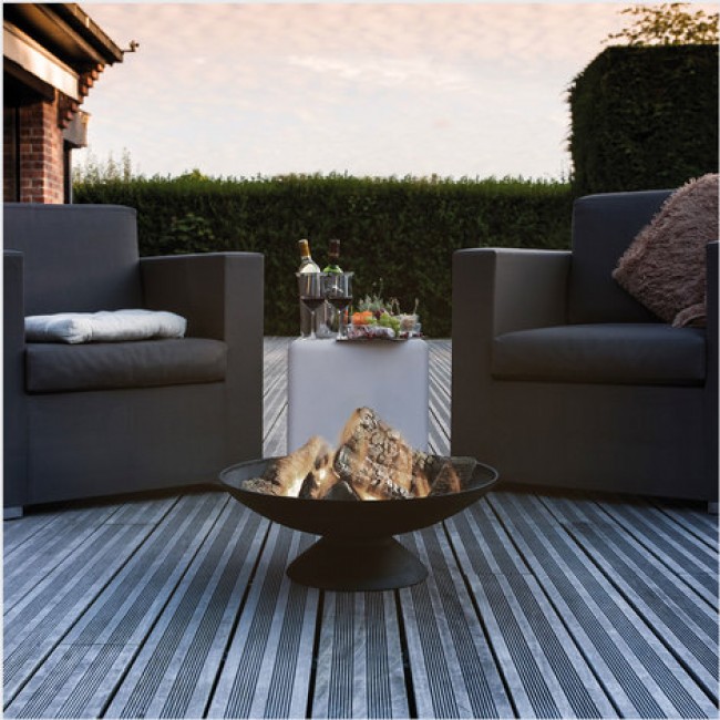 Brasero en fonte avec cloche en acier - Junto COOK IN GARDEN