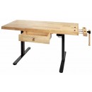 Etabli bois professionnel - hauteur réglable électroniquement 765 à 1220 mm - Bricozor 1.jpg HOLZMANN