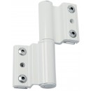 Paumelle à clamer Monza pour porte-fenêtre alu 5671 - rainure 14 x 18 mm FAPIM