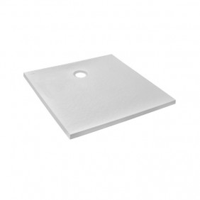 Receveur de douche extraplat antidérapant 80x80cm - texturé pierre blanc mat - Ipso JACOB DELAFON