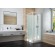 Cabine de douche carrée portes battantes - verre transparent - Iziglass 2