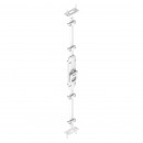 Crémone en applique extra-plate à boucle - Slim SX blanc 9016 - reconditionné TIRARD