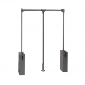 Penderie escamotable Sway finition titane - charge 10 kg EMUCA