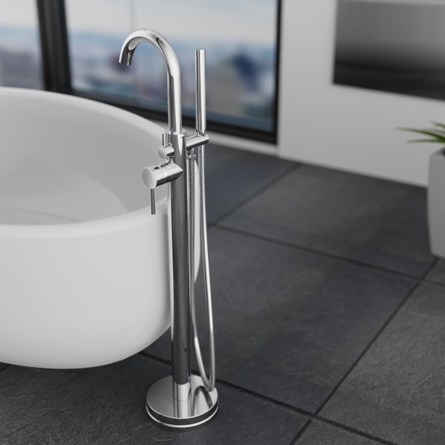 Mitigeur pour baignoire - monocommande - montage au sol Cornwall 1.jpg SCHÜTTE