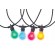 Guirlande LED guinguette - 12 ampoules couleurs - 12 m - ToLEDo Retro Chroma