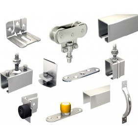 Kit complet - portail coulissant - rail 5040 - force 150 kg - 5040GVP MANTION