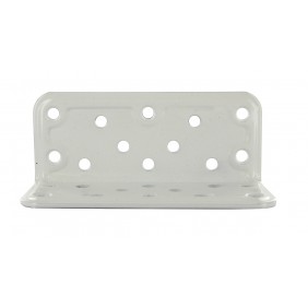 Équerre large d'assemblage à bouts ronds multitrous - 100 x 40 mm Interges