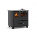 Cuisinière à bois - 7,5 kW - four de 41 L - Noir anthracite - Family 4,5 LA NORDICA EXTRAFLAME