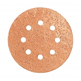 Disque auto-agrippant carbure de Tungstène 8 trous - Ø125mm - grain 36 LEMAN