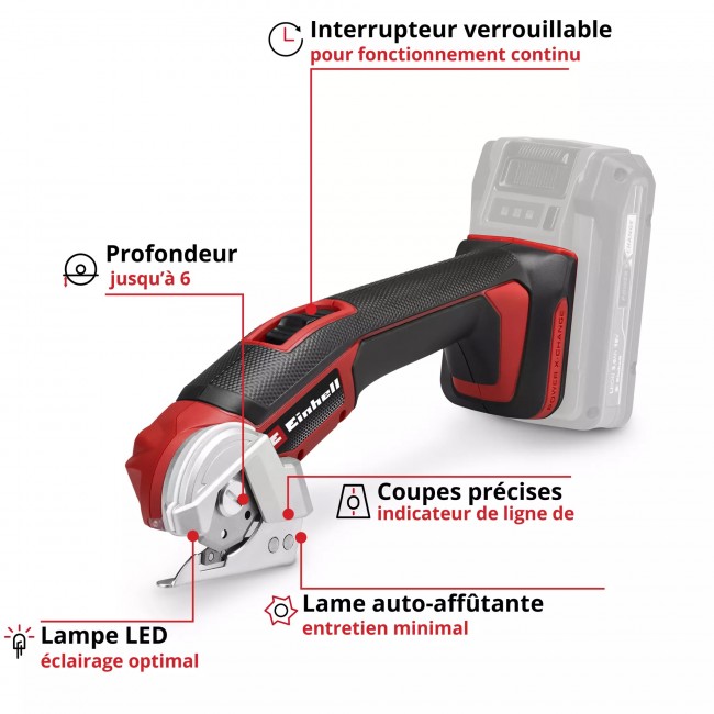 Outil multifonction sans fil TE-UC 18:6 Li - lame 44mm - Solo - Power X-Change 2.jpeg EINHELL