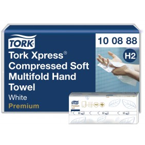 Essuie-mains enchevêtrés compressé Xpress Premium - 12 packs de 170 TORK