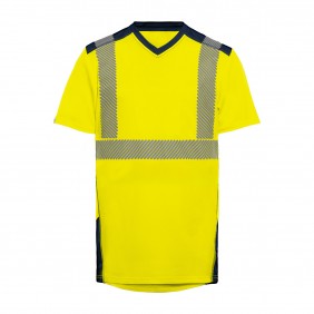 T-shirt haute visibilité à manches courtes BALI GRS G25 - jaune fluo T2S
