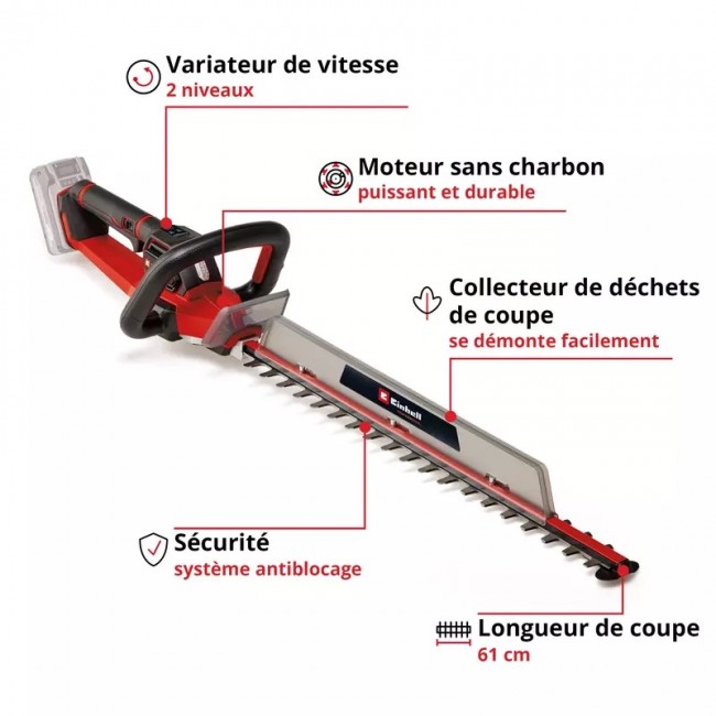 Taille-haies sans fil GP-CH 18:61 Li BL-Solo - Power X-Change - Bricozor 2.jpeg EINHELL