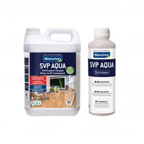 Pack vitrificateur parquet mat 5L + durcisseur "SVP AQUA" 0,5L BLANCHON