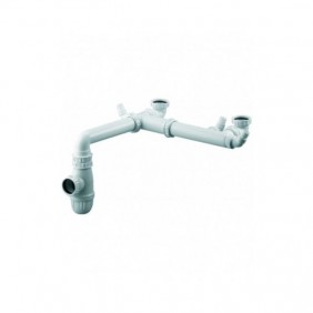 Vidage gain de place - 2 cuves - siphon réglable VALENTIN