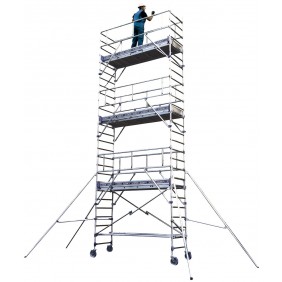 Echafaudage roulant aluminium Totem 2 Line 250 TUBESCA