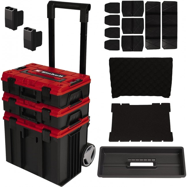 Kit 3 malettes de rangement E-Case Tower zoom 4.jpg EINHELL