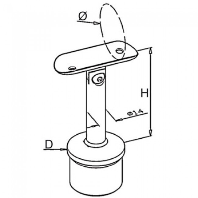 schémaSupport de main-courante diamètre 42,4 mm - pour poteau rond en inox4.jpg Design Production