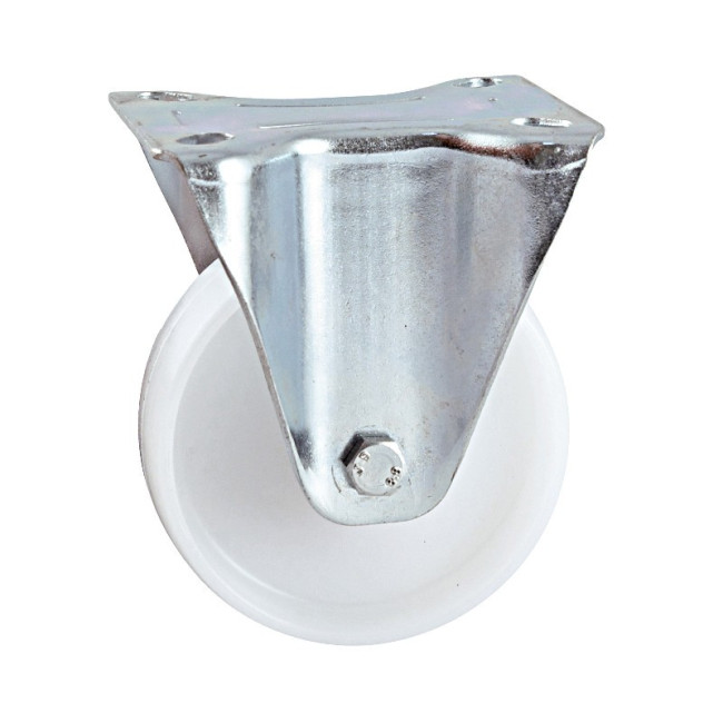 Roulette en polyamide sur platine fixe AVL