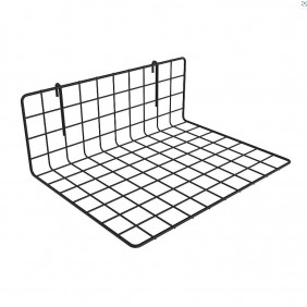 Tablette grille noire - maille 40 mm - pour système d'agencement RAP BOHNACKER