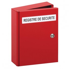 Coffret métallique pour registre de sécurité DEVISMES