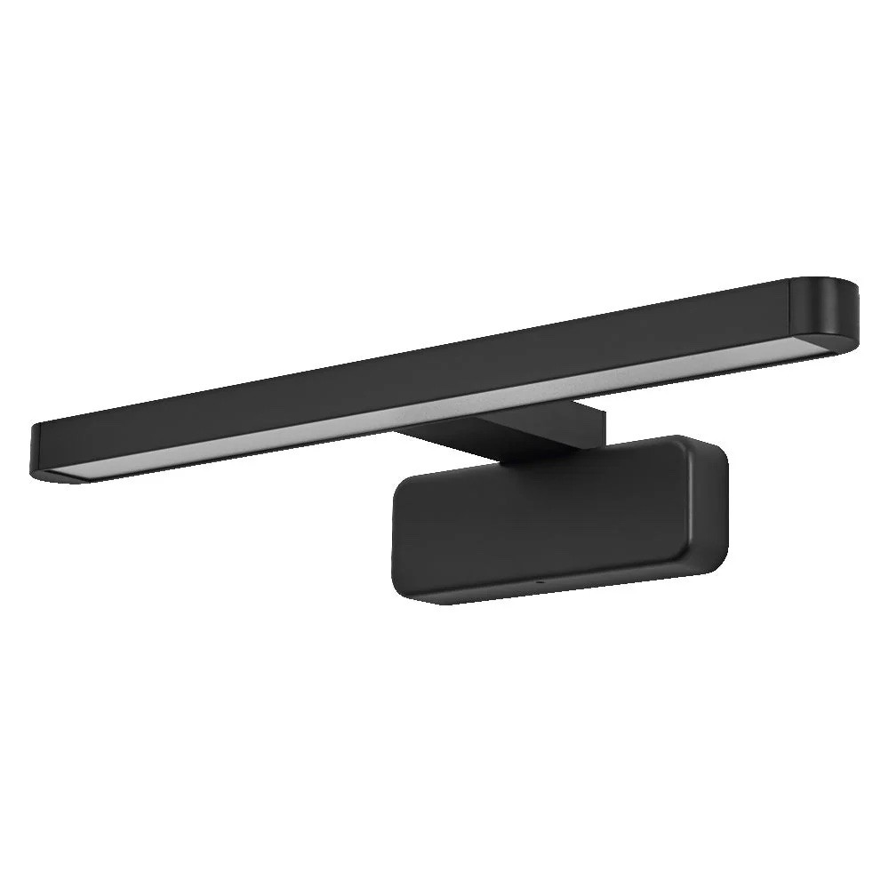 Philips Rover Miroir LED Carré 5W 750lm 2700K Noir IP44 - Lumière Chaleureuse Salle De Bain