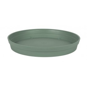 Soucoupe ronde Ø 34,5 cm - pot Toscane - vert laurier EDA PLASTIQUES