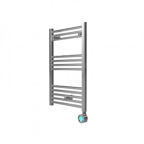 Sèche-serviettes électrique digital programmable 300W H77cm - chrome - Elba Plus ROINTE